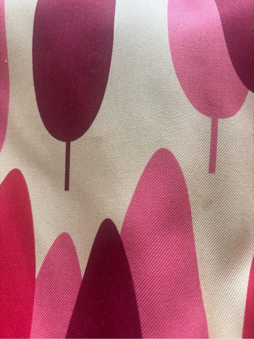 Orla Kiely Pink and Cream Graphic Bow Neck Dress - Sz 1 - Picture 6 of 6